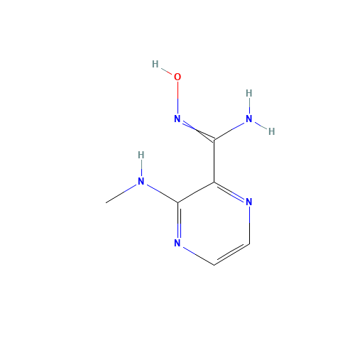 (2E)-2-[amino(nitroso)methylidene]-N-methyl-1H-pyrazin-3-amine (CAS: 468068-81-7) - Chemical Structure and Molecular Formula 