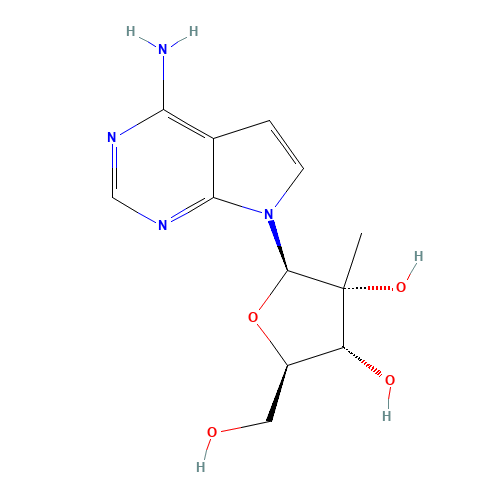 (2R,3R,4R,5R)-2-(4-aminopyrrolo[2,3-d]pyrimidin-7-yl)-5-(hydroxymethyl)-3-methyloxolane-3,4-diol (CAS: 443642-29-3) - Related Chemical Product