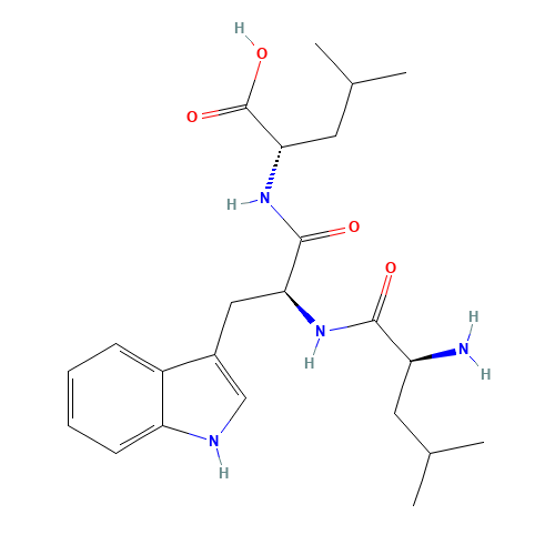 (2S)-2-[[(2S)-2-[[(2S)-2-amino-4-methylpentanoyl]amino]-3-(1H-indol-3-yl)propanoyl]amino]-4-methylpentanoic acid (CAS: 42293-99-2) - Related Chemical Product