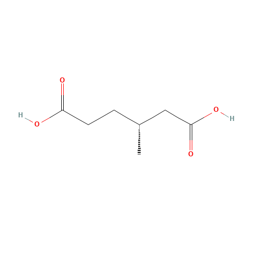 (3R)-3-methylhexanedioic acid (CAS: 81177-02-8) - Chemical Structure and Molecular Formula 