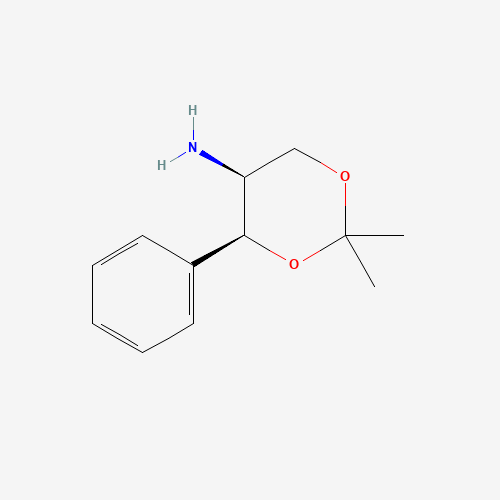 (4S,5S)-2,2-dimethyl-4-phenyl-1,3-dioxan-5-amine (CAS: 35019-66-0) - Chemical Structure and Molecular Formula 