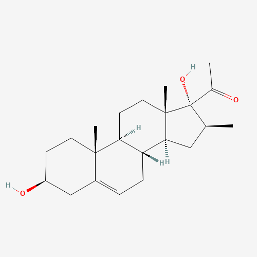 1-[(3S,8R,9S,10R,13S,14S,16S,17R)-3,17-dihydroxy-10,13,16-trimethyl-1,2,3,4,7,8,9,11,12,14,15,16-dodecahydrocyclopenta[a]phenanthren-17-yl]ethanone (CAS: 13900-61-3) - Related Chemical Product