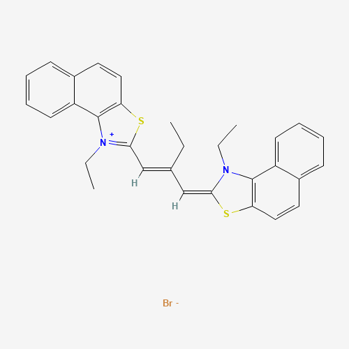 (2E)-1-ethyl-2-[(2E)-2-[(1-ethylbenzo[e][1,3]benzothiazol-1-ium-2-yl)methylidene]butylidene]benzo[e][1,3]benzothiazole;bromide (CAS: 3028-94-2) - Related Chemical Product