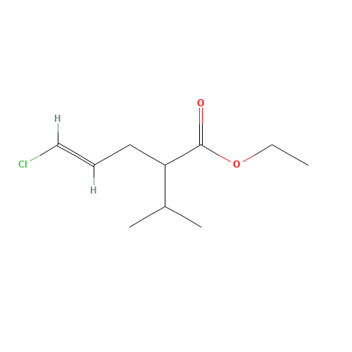 ethyl (E)-5-chloro-2-propan-2-ylpent-4-enoate (CAS: 324519-65-5) - Chemical Structure and Molecular Formula 
