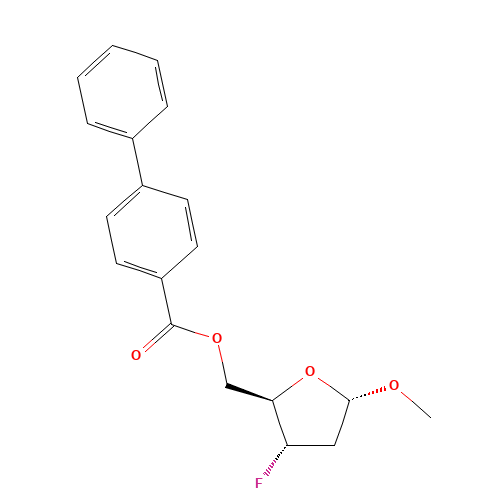 [(2R,3S,5S)-3-fluoro-5-methoxyoxolan-2-yl]methyl 4-phenylbenzoate (CAS: 168786-98-9) - Related Chemical Product