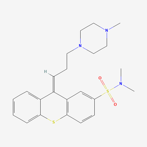 (9Z)-N,N-dimethyl-9-[3-(4-methylpiperazin-1-yl)propylidene]thioxanthene-2-sulfonamide (CAS: 3313-26-6) - Related Chemical Product