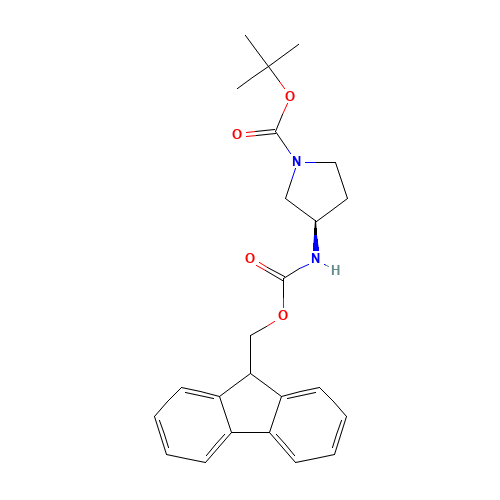 tert-butyl (3R)-3-(9H-fluoren-9-ylmethoxycarbonylamino)pyrrolidine-1-carboxylate (CAS: 352530-40-6) - Related Chemical Product