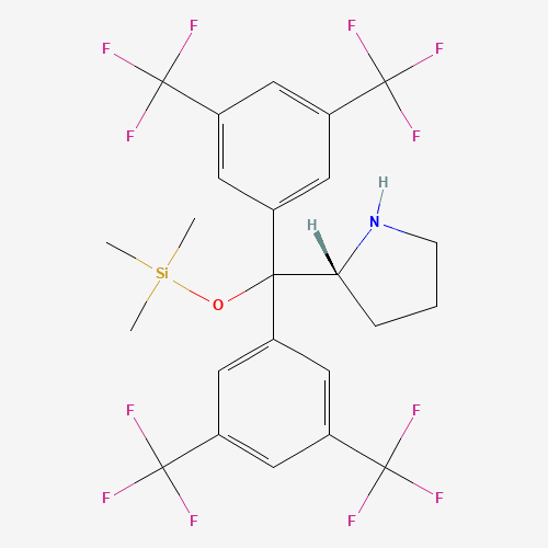[bis[3,5-bis(trifluoromethyl)phenyl]-[(2R)-pyrrolidin-2-yl]methoxy]-trimethylsilane (CAS: 908303-26-4) - Related Chemical Product