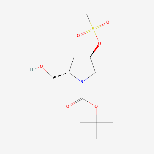 tert-butyl (2S,4R)-2-(hydroxymethyl)-4-methylsulfonyloxypyrrolidine-1-carboxylate (CAS: 148017-07-6) - Related Chemical Product
