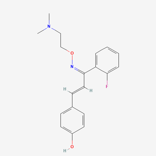 4-[(Z)-3-[2-(dimethylamino)ethoxyamino]-3-(2-fluorophenyl)prop-2-enylidene]cyclohexa-2,5-dien-1-one (CAS: 130579-75-8) - Related Chemical Product