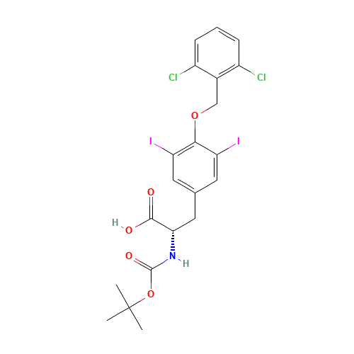 (2S)-3-[4-[(2,6-dichlorophenyl)methoxy]-3,5-diiodophenyl]-2-[(2-methylpropan-2-yl)oxycarbonylamino]propanoic acid (CAS: 201416-66-2) - Related Chemical Product