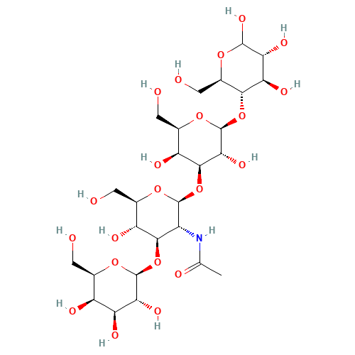 LACTO-N-TETRAOSE (CAS: 14116-68-8) - Chemical Structure and Molecular Formula 