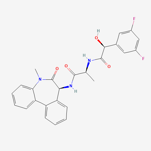 (2S)-2-[[(2S)-2-(3,5-difluorophenyl)-2-hydroxyacetyl]amino]-N-[(7S)-5-methyl-6-oxo-7H-benzo[d][1]benzazepin-7-yl]propanamide (CAS: 209984-57-6) - Related Chemical Product