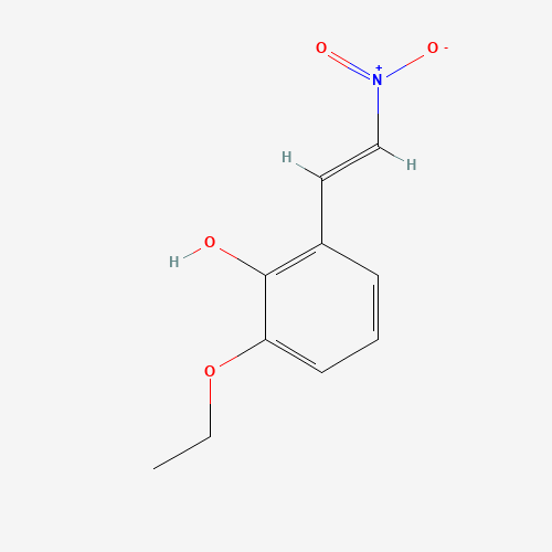 2-ethoxy-6-[(E)-2-nitroethenyl]phenol (CAS: 206559-62-8) - Chemical Structure and Molecular Formula 