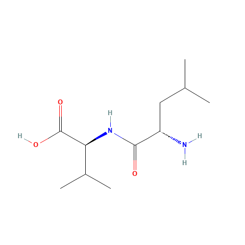 (2S)-2-[[(2S)-2-amino-4-methylpentanoyl]amino]-3-methylbutanoic acid (CAS: 13588-95-9) - Chemical Structure and Molecular Formula 