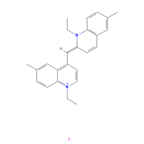 (2E)-1-ethyl-2-[(1-ethyl-6-methylquinolin-1-ium-4-yl)methylidene]-6-methylquinoline;iodide (CAS: 6270-81-1) - Related Chemical Product
