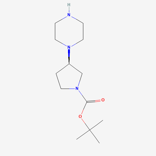 tert-butyl (3R)-3-piperazin-1-ylpyrrolidine-1-carboxylate (CAS: 717927-58-7) - Related Chemical Product