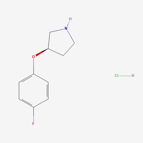 (3R)-3-(4-fluorophenoxy)pyrrolidine;hydrochloride (CAS: 1314419-67-4) - Related Chemical Product