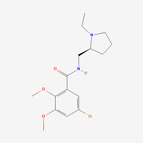 5-bromo-N-[[(2S)-1-ethylpyrrolidin-2-yl]methyl]-2,3-dimethoxybenzamide (CAS: 107188-74-9) - Related Chemical Product