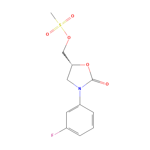 [(5R)-3-(3-fluorophenyl)-2-oxo-1,3-oxazolidin-5-yl]methyl methanesulfonate (CAS: 380380-55-2) - Related Chemical Product