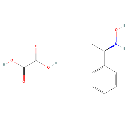 oxalic acid;N-[(1R)-1-phenylethyl]hydroxylamine (CAS: 118743-81-0) - Chemical Structure and Molecular Formula 