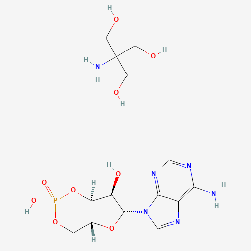 (4aR,6R,7R,7aS)-6-(6-aminopurin-9-yl)-2-hydroxy-2-oxo-4a,6,7,7a-tetrahydro-4H-furo[3,2-d][1,3,2]dioxaphosphinin-7-ol;2-amino-2-(hydroxymethyl)propane-1,3-diol (CAS: 102029-77-6) - Related Chemical Product
