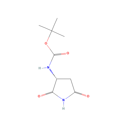tert-butyl N-[(3R)-2,5-dioxopyrrolidin-3-yl]carbamate (CAS: 163929-77-9) - Related Chemical Product