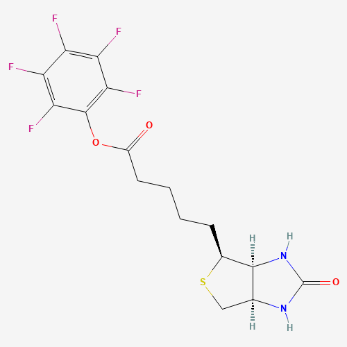 (2,3,4,5,6-pentafluorophenyl) 5-[(3aS,4S,6aR)-2-oxo-1,3,3a,4,6,6a-hexahydrothieno[3,4-d]imidazol-4-yl]pentanoate (CAS: 120550-35-8) - Related Chemical Product