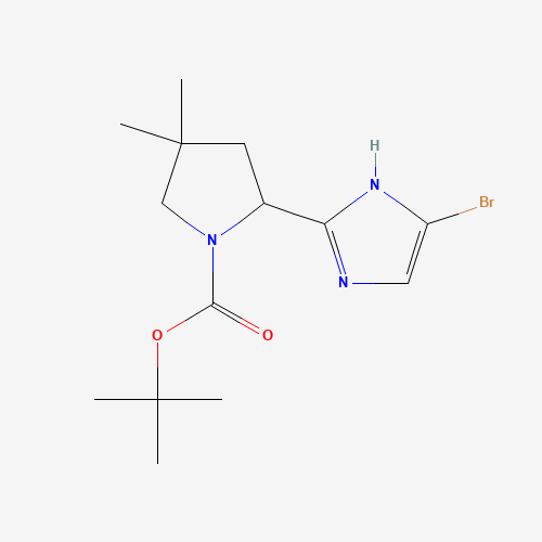 tert-butyl (2S)-2-(5-bromo-1H-imidazol-2-yl)-4,4-dimethylpyrrolidine-1-carboxylate (CAS: 1369594-38-6) - Related Chemical Product