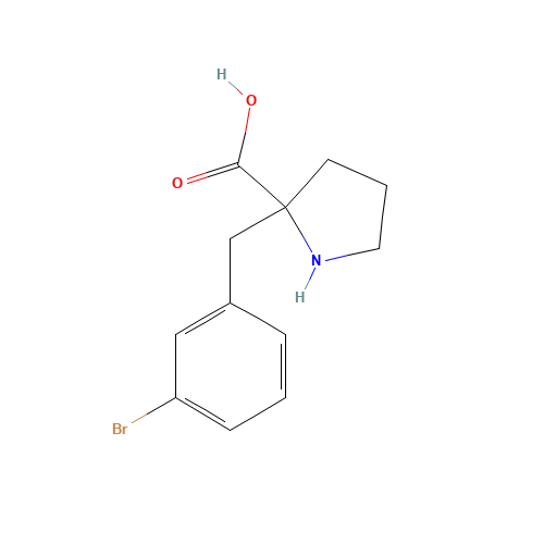 (2R)-2-[(3-bromophenyl)methyl]pyrrolidine-2-carboxylic acid (CAS: 1049980-83-7) - Related Chemical Product