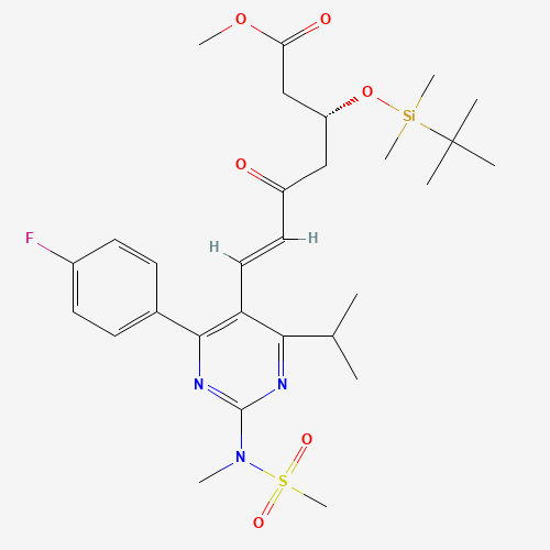 methyl (E,3R)-3-[tert-butyl(dimethyl)silyl]oxy-7-[4-(4-fluorophenyl)-2-[methyl(methylsulfonyl)amino]-6-propan-2-ylpyrimidin-5-yl]-5-oxohept-6-enoate (CAS: 147118-38-5) - Related Chemical Product