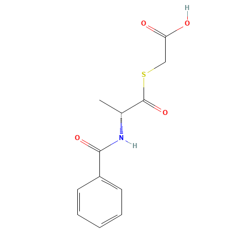 2-[(2R)-2-benzamidopropanoyl]sulfanylacetic acid (CAS: 138079-74-0) - Related Chemical Product
