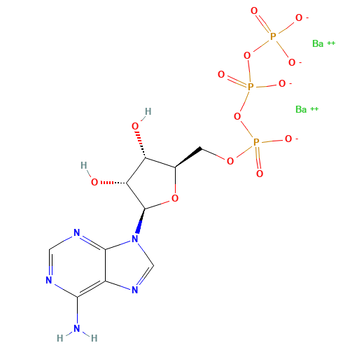 [[[(2R,3S,4R,5R)-5-(6-aminopurin-9-yl)-3,4-dihydroxyoxolan-2-yl]methoxy-oxidophosphoryl]oxy-oxidophosphoryl] phosphate;barium(2+) (CAS: 22887-44-1) - Related Chemical Product