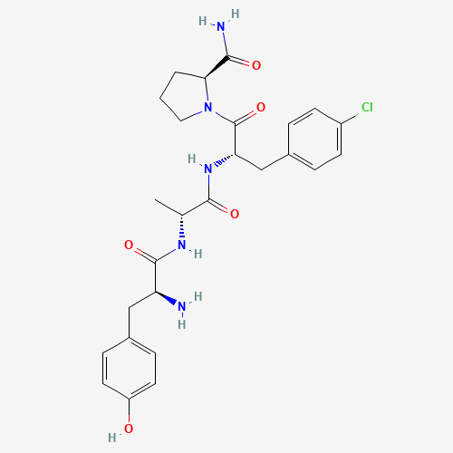 (2S)-1-[(2S)-2-[[(2R)-2-[[(2S)-2-amino-3-(4-hydroxyphenyl)propanoyl]amino]propanoyl]amino]-3-(4-chlorophenyl)propanoyl]pyrrolidine-2-carboxamide (CAS: 102029-97-0) - Related Chemical Product