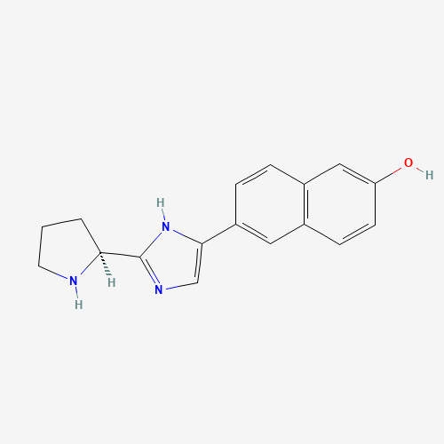 6-[2-[(2S)-pyrrolidin-2-yl]-1H-imidazol-5-yl]naphthalen-2-ol (CAS: 1312611-46-3) - Related Chemical Product