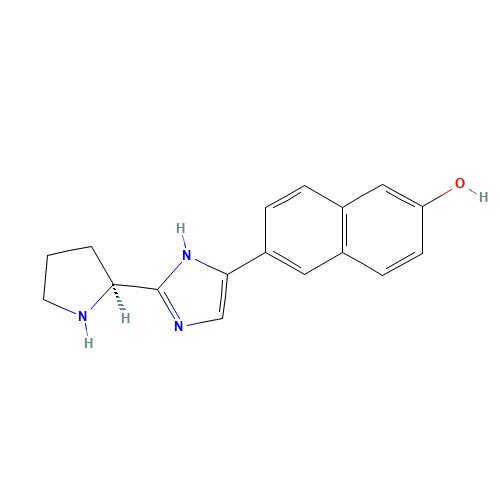 6-[2-[(2S)-pyrrolidin-2-yl]-1H-imidazol-5-yl]naphthalen-2-ol (CAS: 1312611-46-3) - Related Chemical Product