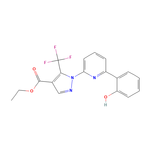 ethyl 1-[(6Z)-6-(6-oxocyclohexa-2,4-dien-1-ylidene)-1H-pyridin-2-yl]-5-(trifluoromethyl)pyrazole-4-carboxylate (CAS: 1128268-02-9) - Related Chemical Product