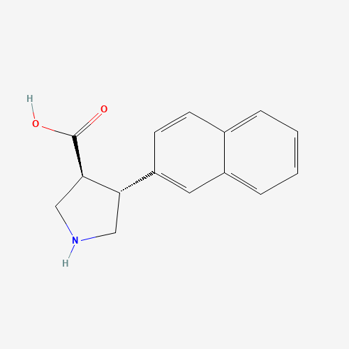 (3S,4R)-4-naphthalen-2-ylpyrrolidine-3-carboxylic acid (CAS: 1049978-40-6) - Related Chemical Product