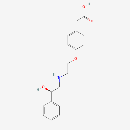2-[4-[2-[[(2R)-2-hydroxy-2-phenylethyl]amino]ethoxy]phenyl]acetic acid (CAS: 146376-58-1) - Related Chemical Product