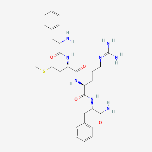 (2S)-N-[(2S)-1-amino-1-oxo-3-phenylpropan-2-yl]-2-[[(2S)-2-[[(2S)-2-amino-3-phenylpropanoyl]amino]-4-methylsulfanylbutanoyl]amino]-5-(diaminomethylideneamino)pentanamide (CAS: 64190-70-1) - Related Chemical Product