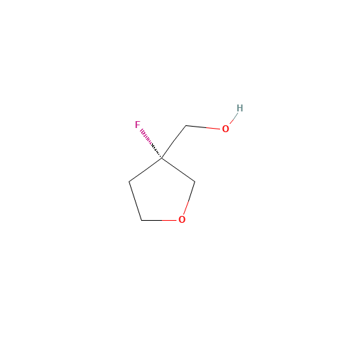 [(3R)-3-fluorooxolan-3-yl]methanol (CAS: 1123787-01-8) - Chemical Structure and Molecular Formula 