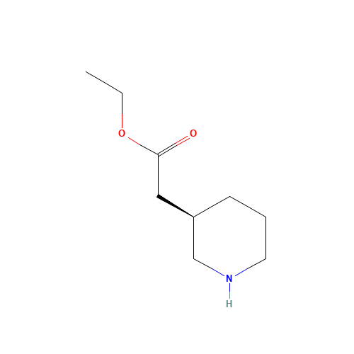 ethyl 2-[(3R)-piperidin-3-yl]acetate (CAS: 188883-57-0) - Related Chemical Product