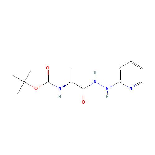 tert-butyl N-[(2R)-1-oxo-1-(2-pyridin-2-ylhydrazinyl)propan-2-yl]carbamate (CAS: 915375-27-8) - Related Chemical Product