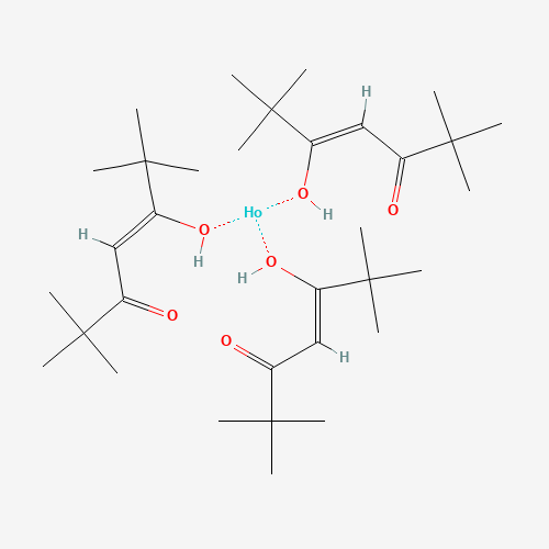 holmium;(Z)-5-hydroxy-2,2,6,6-tetramethylhept-4-en-3-one (CAS: 15522-73-3) - Chemical Structure and Molecular Formula 