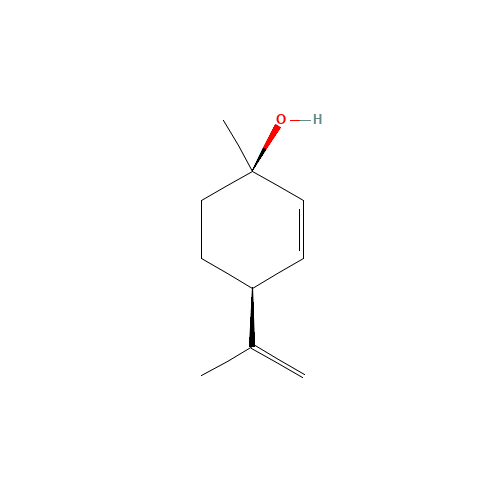 (1R,4S)-1-methyl-4-prop-1-en-2-ylcyclohex-2-en-1-ol (CAS: 82769-01-5) - Chemical Structure and Molecular Formula 