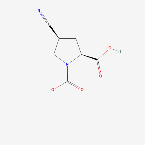 (2S,4S)-4-cyano-1-[(2-methylpropan-2-yl)oxycarbonyl]pyrrolidine-2-carboxylic acid (CAS: 132622-71-0) - Related Chemical Product