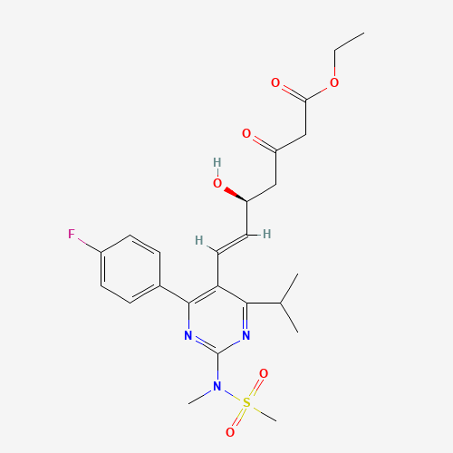 ethyl (E,5S)-7-[4-(4-fluorophenyl)-2-[methyl(methylsulfonyl)amino]-6-propan-2-ylpyrimidin-5-yl]-5-hydroxy-3-oxohept-6-enoate (CAS: 901765-36-4) - Related Chemical Product