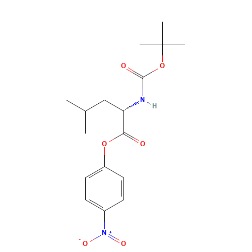 (4-nitrophenyl) (2S)-4-methyl-2-[(2-methylpropan-2-yl)oxycarbonylamino]pentanoate (CAS: 3350-19-4) - Related Chemical Product