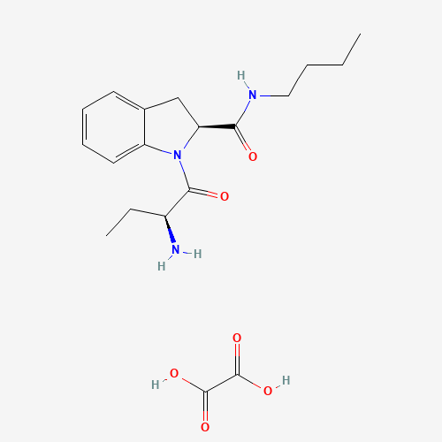 (2S)-1-[(2S)-2-aminobutanoyl]-N-butyl-2,3-dihydroindole-2-carboxamide;oxalic acid (CAS: 185213-03-0) - Related Chemical Product