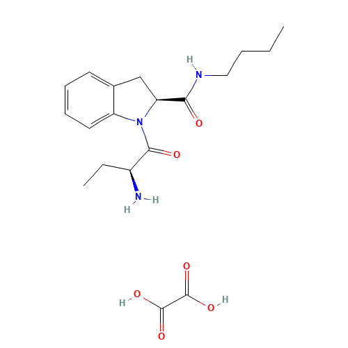 (2S)-1-[(2S)-2-aminobutanoyl]-N-butyl-2,3-dihydroindole-2-carboxamide;oxalic acid (CAS: 185213-03-0) - Related Chemical Product